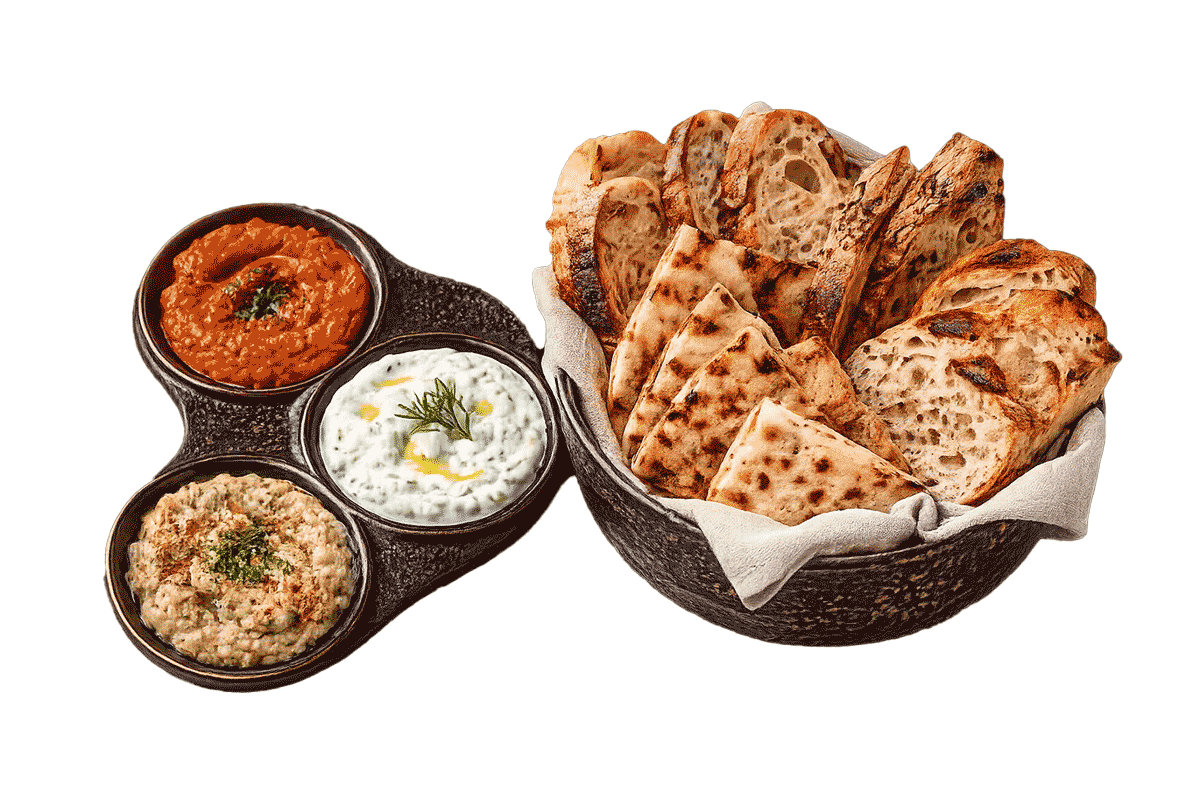 Bread & Trio of Dips - Luma Restaurant Rovinj