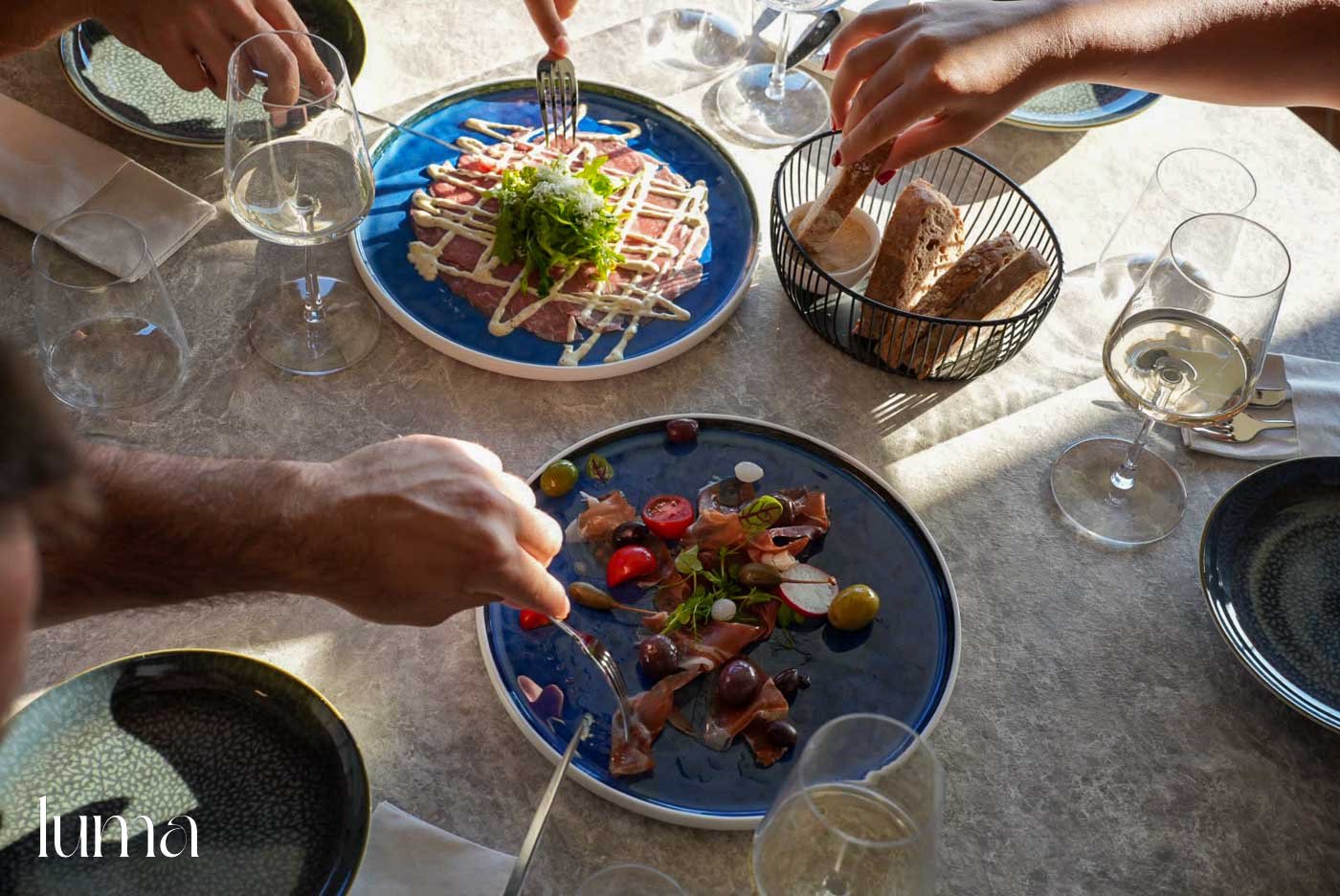 Lunch Dishes at Luma Rovinj Lunch dishes and sharing plates at Luma Restaurant Rovinj