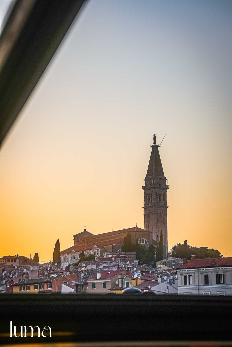 Evening dining atmosphere at Luma Restaurant Rovinj during sunset