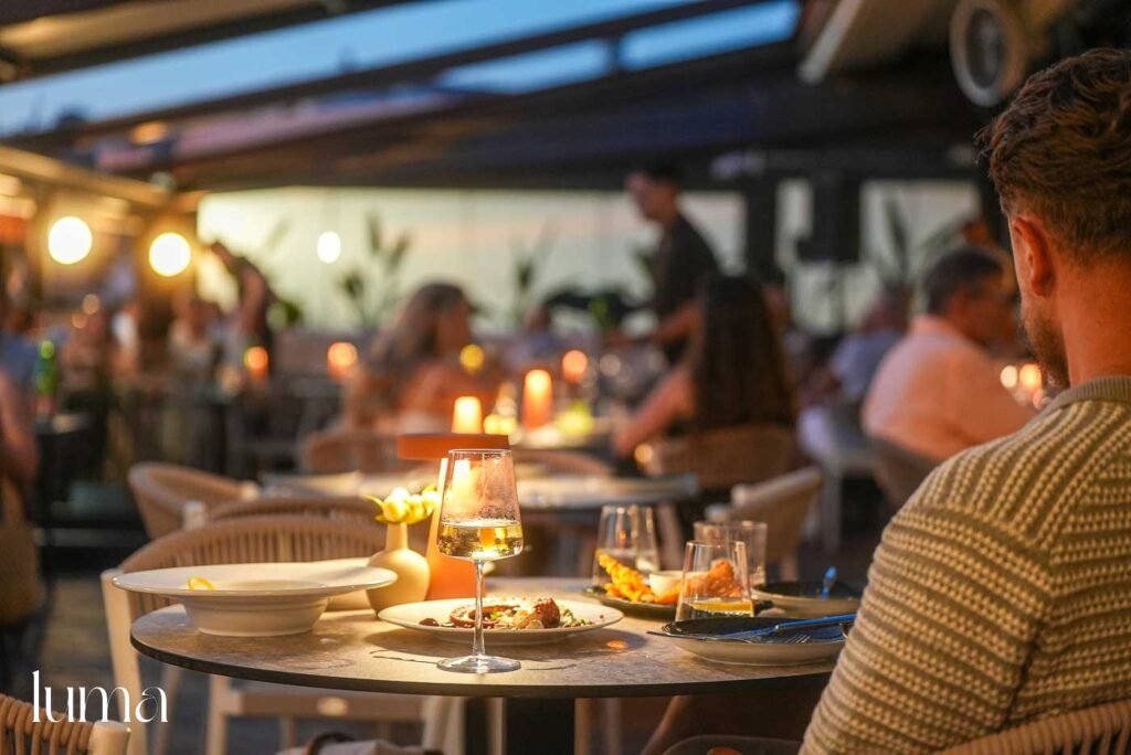 Romantic dinner at Luma Restaurant Rovinj by the waterfront